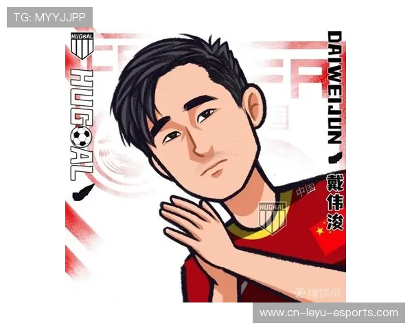 动漫风格足球球星头像设计以男运动员形象为主题的创意插画作品